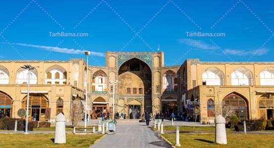 تصویر با کیفیت ورودی بازار قیصریه اصفهان
